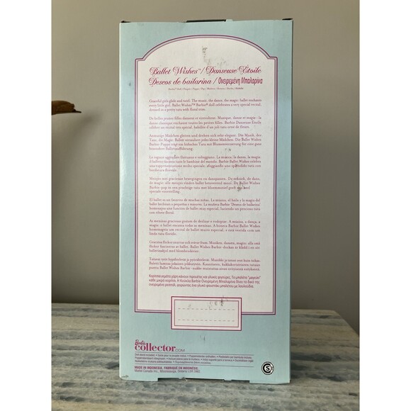 2013 Ballet Wishes Barbie Collector Pink Label NIB Mattel BDH12 - Picture 4 of 7